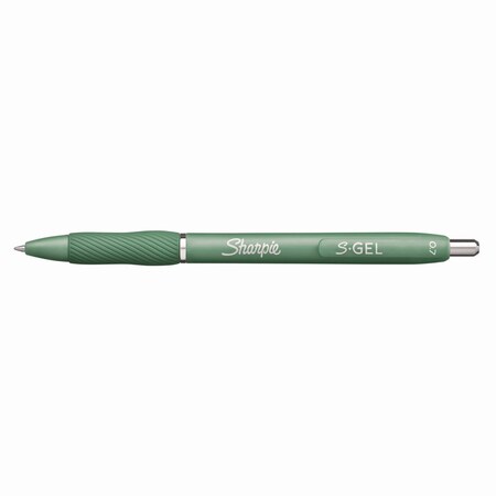 Sharpie S-Gel Fashion Barrel Gel Pen, Retractable, Medium 0.7 mm, Black Ink, Green Barrel, 4PK 2195731